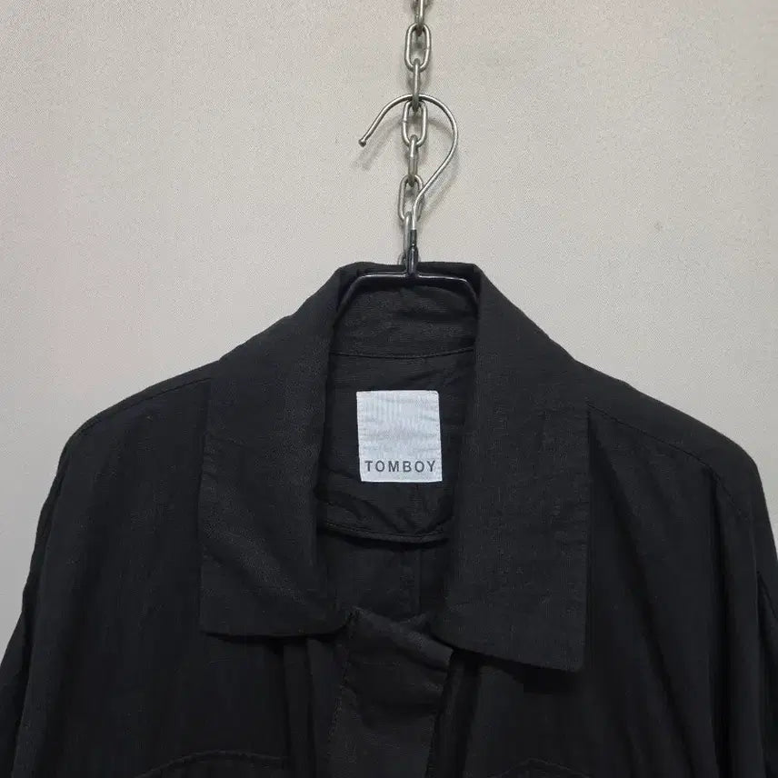 [SOLD OUT] 톰보이 블랙 포켓 셔츠 자켓