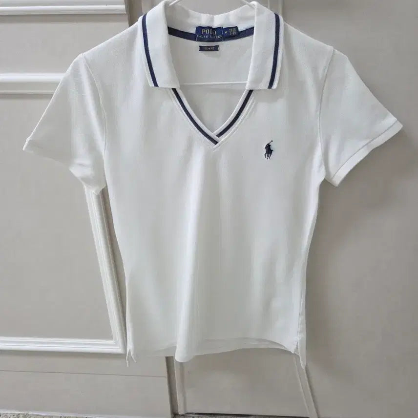[SOLD OUT] 폴로 랄프로렌 화이트 v넥 카라 티셔츠