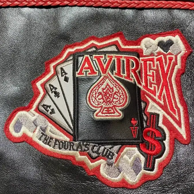 [BUNJANG] Avirex King Casino Leather Stadium Bomber Jacket 3XL/4XL / 아비렉스 킹 카지no 레더 스타디움 봄버 자켓 3xl/4xl