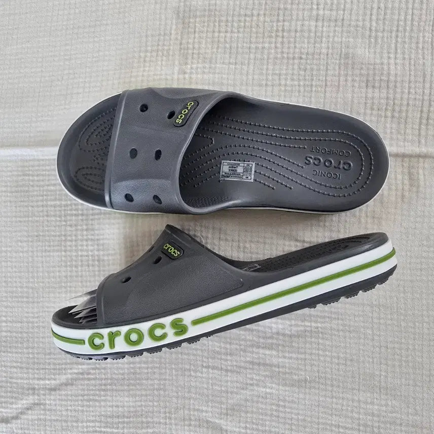 [BUNJANG] Crocs Slide Green Slippers / 크록스 슬라이드 그린 슬리퍼