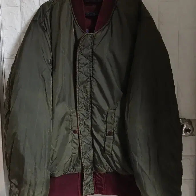 [BUNJANG] NASA Apollo MA-1 Burgundy Bomber Jacket / NASA 아폴로 항공 MA-1 버건디 봄버 자켓