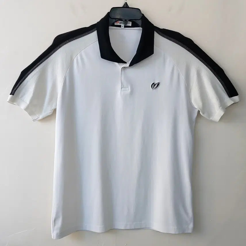 [BUNJANG] Mastabani Edition Functional Short-Sleeve T-Shirt - White/Navy / 마스타바니 에디션 6 /105~110 기능성 반팔 티셔츠. WH.