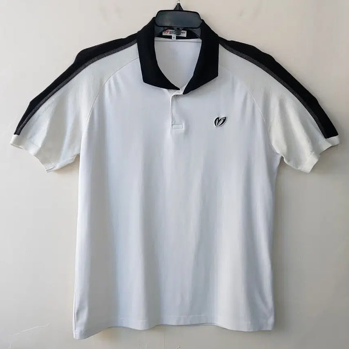 [BUNJANG] Mastabani Edition Functional Short-Sleeve T-Shirt - White/Navy / 마스타바니 에디션 6 /105~110 기능성 반팔 티셔츠. WH.