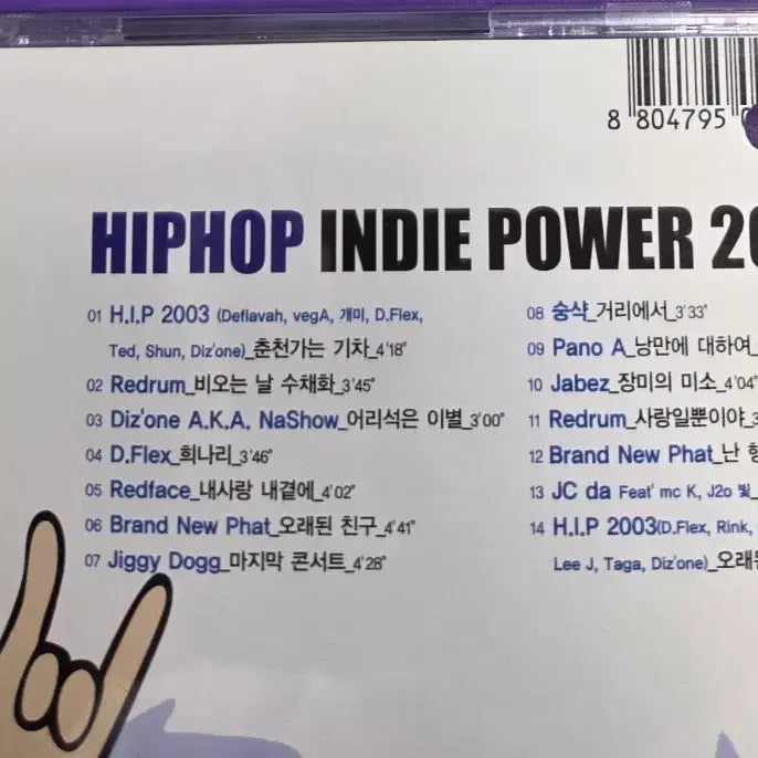 [BUNJANG] Hip Hop Indie Power 2003 CD (Unsealed) / [개봉/CD] 힙합 인디 파워 2003 CD