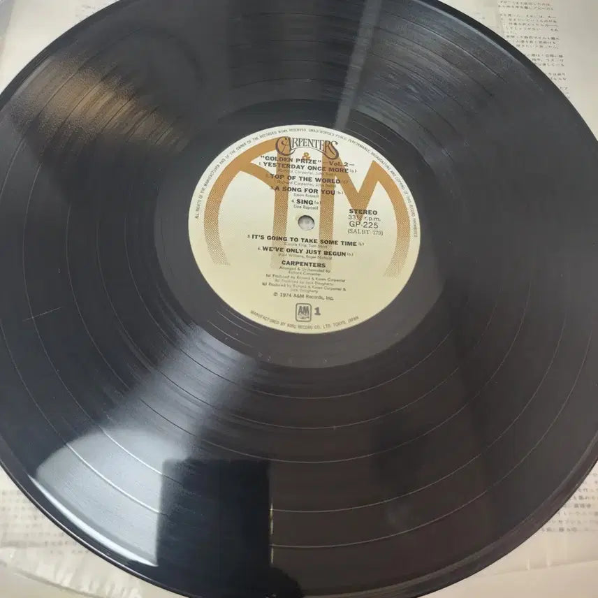 [SOLD OUT] 카펜터스 Carpenters Golden Prize vol2 LP