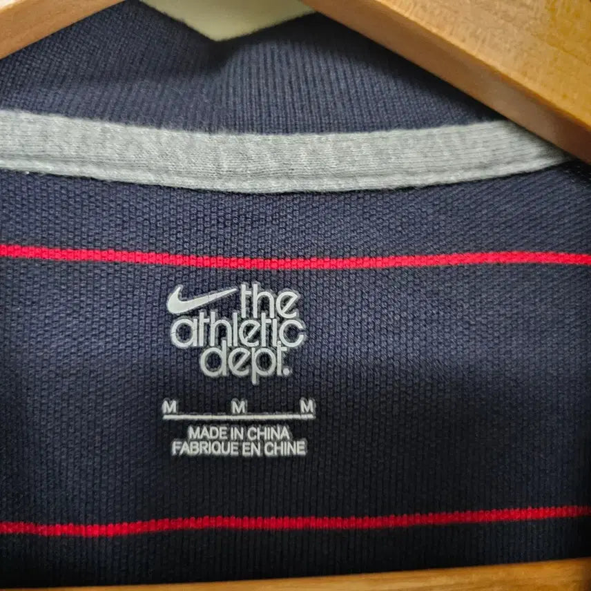 [BUNJANG] Nike Stripe Short Sleeve Polo T-Shirt Navy/Red Size 95 / 나이키 스트라이프 반팔 폴로티 네이비/레드 95