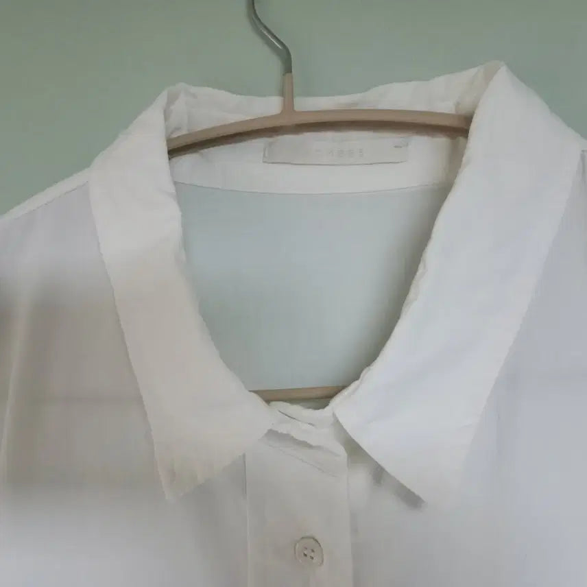 [BUNJANG] Washing Cotton 100% Long Shirt with Collar / 카라 롱 셔츠(새제품)