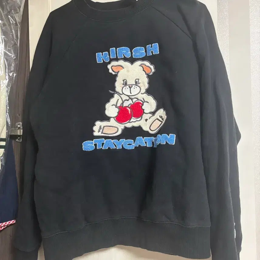 [BUNJANG] Kirsh Sweatshirt Black / 키르시맨투맨