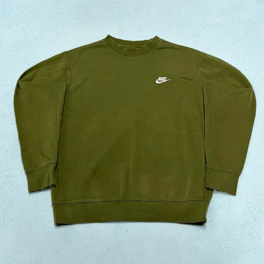 [BUNJANG] Nike Olive Sweatshirt / 나이키 100사이즈 올리브 맨투맨 판매합니다