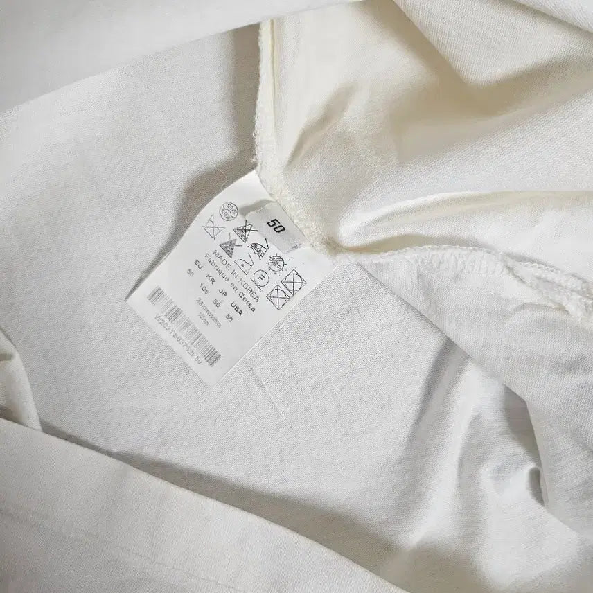 [SOLD OUT] 우영미 아이보리 반팔 티셔츠 50