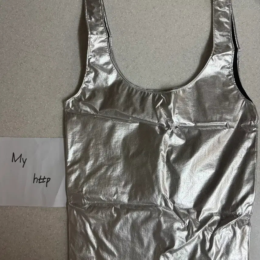 [BUNJANG] Adidas Seongsu Limited Edition Silver Shopper Bag / 아디다스 성수 오픈 기념 실버 쇼퍼백 새상품 판매합니다