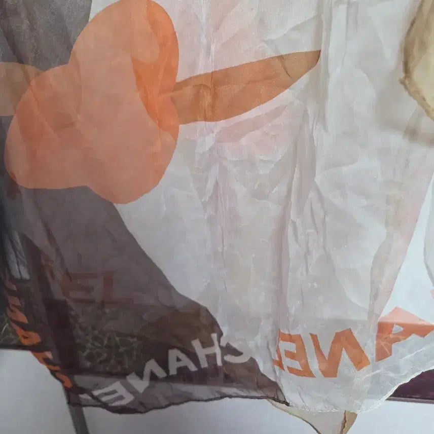 [BUNJANG] Chanel Logo Print Long Silk Scarf / 샤넬 로고 프린트 롱실크 스카프 머플러