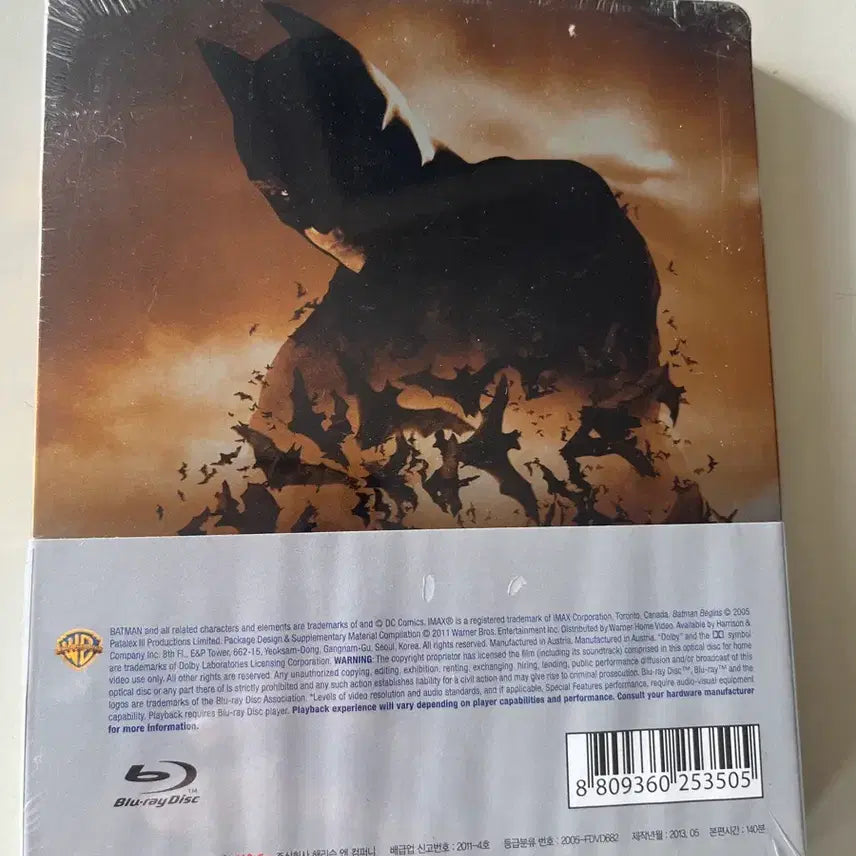 [BUNJANG] Batman Begins Blu-ray Steelbook Limited Edition / (미개봉)배트맨 비긴즈 블루레이 스틸북 한정판