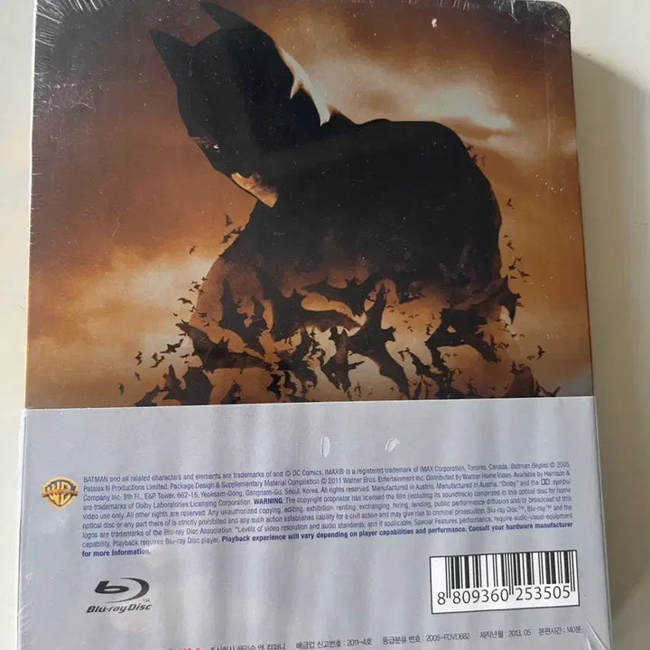 [BUNJANG] Batman Begins Blu-ray Steelbook Limited Edition / (미개봉)배트맨 비긴즈 블루레이 스틸북 한정판