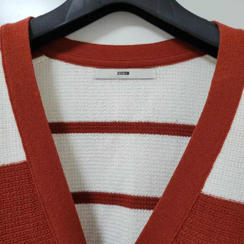 [BUNJANG] System Stripe V-Neck Cardigan / SYSTEM 시스템 스트라이프 브이넥 가디건