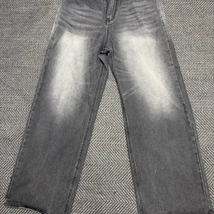 [BUNJANG] Dnsr Signature Wide Denim Jeans L Size / Dnsr 시그니처 와이드 데님 l 사이즈 판매
