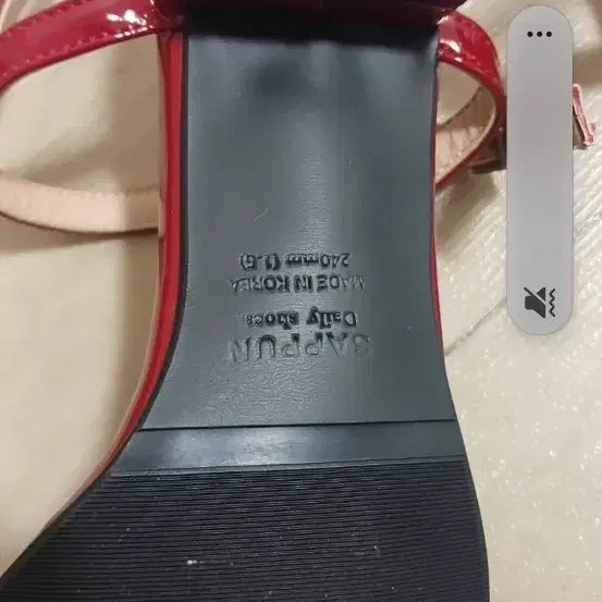[BUNJANG] Sappun Red Sandals / sappun 샌들
