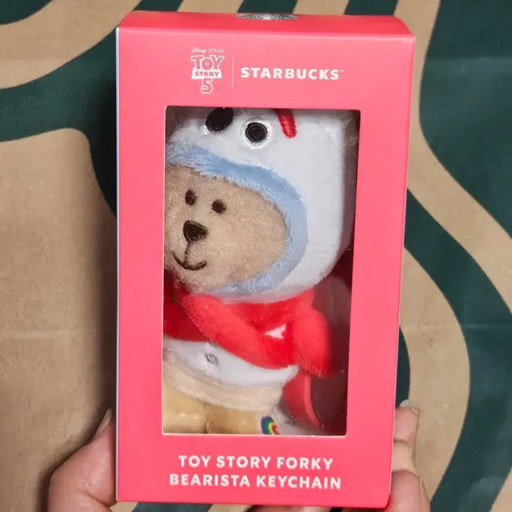 [BUNJANG] Starbucks Toy Story Forky Bearista Keychain / 미개봉]스타벅스 토이 스토리 포키 베어리스타 키체인 키링