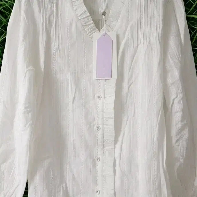 [BUNJANG] Hane Frill Lace Blouse / hane 하네 프릴 레이스 블라우스ㅡ새상품