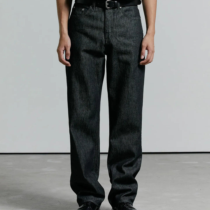 [BUNJANG] Branded 611 Hard Twist Denim Black Wide Straight Jeans / [26] 브랜디드 611 하드 트위스트 데님 블랙 [와이드 스트레이트]
