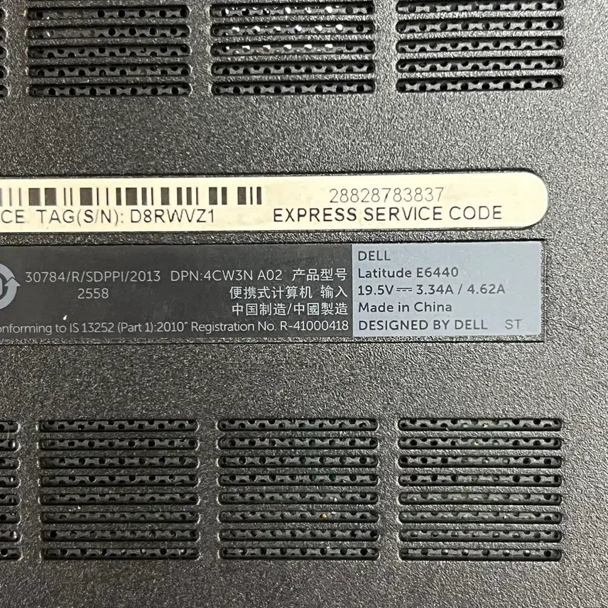 [BUNJANG] Dell Latitude E6440 14.1" Laptop / 델 E6440 노트북 구형/레트로 14인치