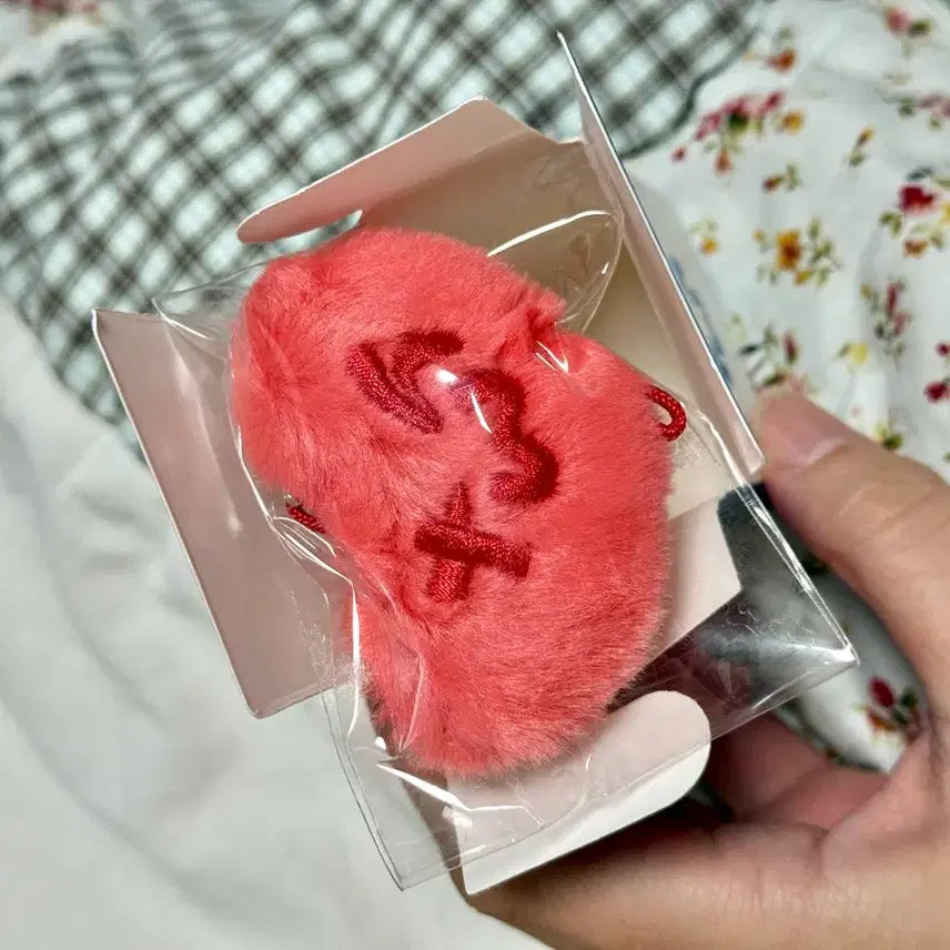 [BUNJANG] TWS No Tragedy Mini Heart Plush Keyring (Sealed) / 투어스 tws 팝업 no tragedy 미니 하트 플러시 키링 미개봉