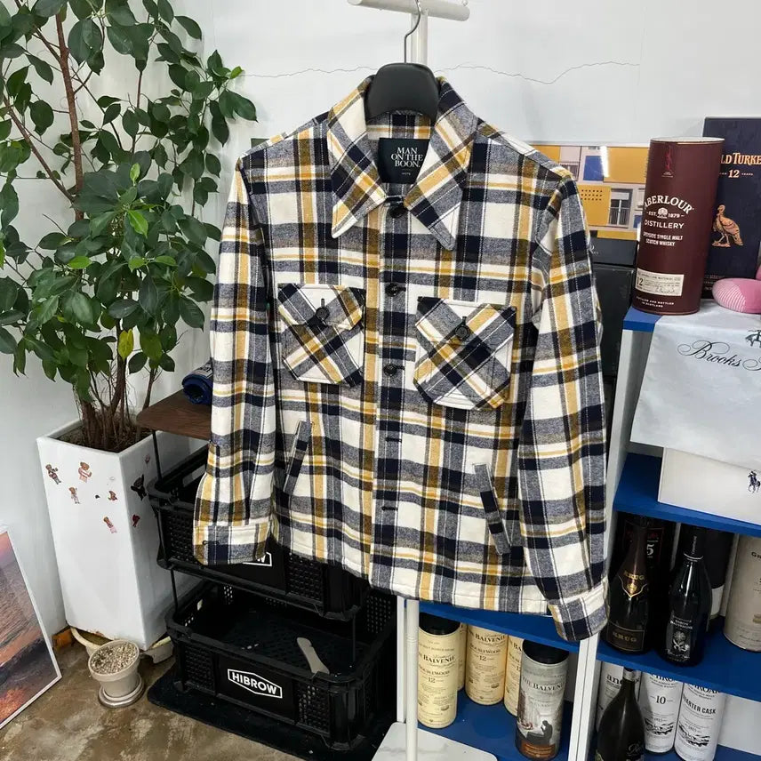 [BUNJANG] Man on the Boon Checkered Shirt Jacket M / 맨온더분 체크 셔츠 자켓 M