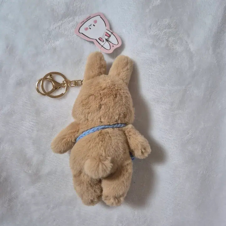 [BUNJANG] Love Benny Post Office Rabbit Plushie Keyring Brown / 러브 베니 우체국 토끼 인형 키링 브라운