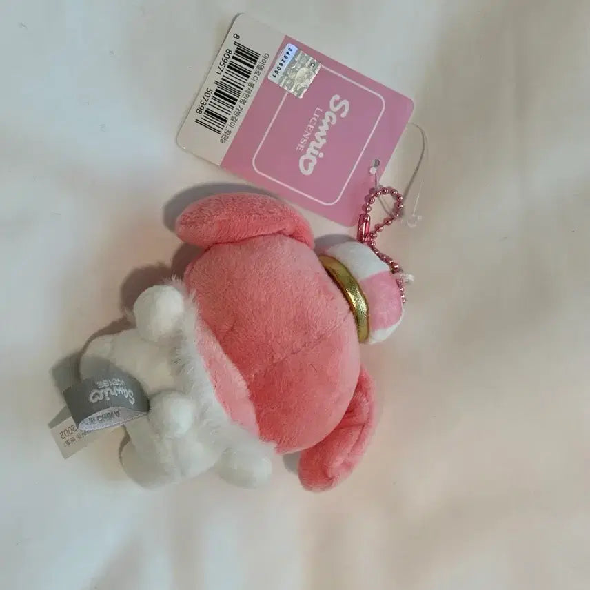 [BUNJANG] My Melody Doll Keyring with Pink Chain and Ribbon / 마이멜로디 인형 키링 마멜 키링