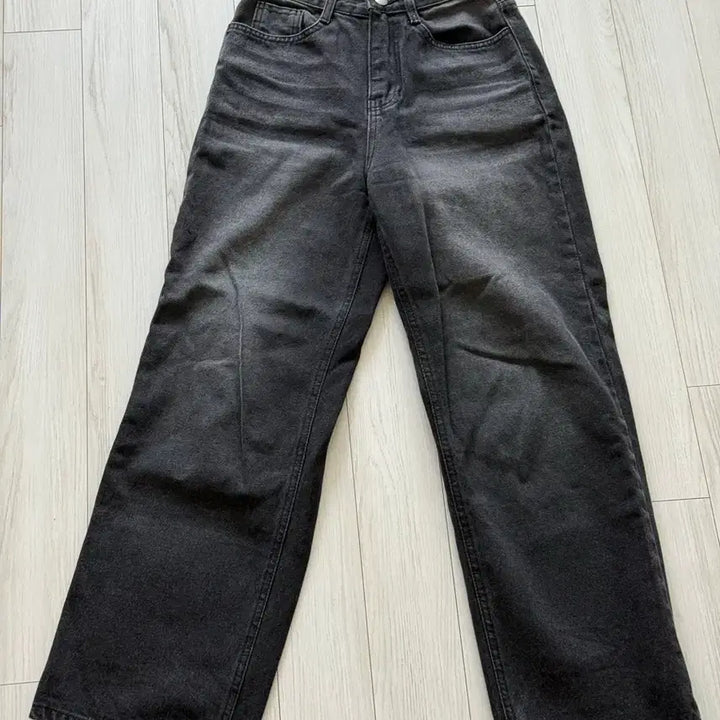 [BUNJANG] Blimfit Wide Denim Pants - Black XS / 블림핏 자체제작 와이드 데님 팬츠 / 흑청 XS