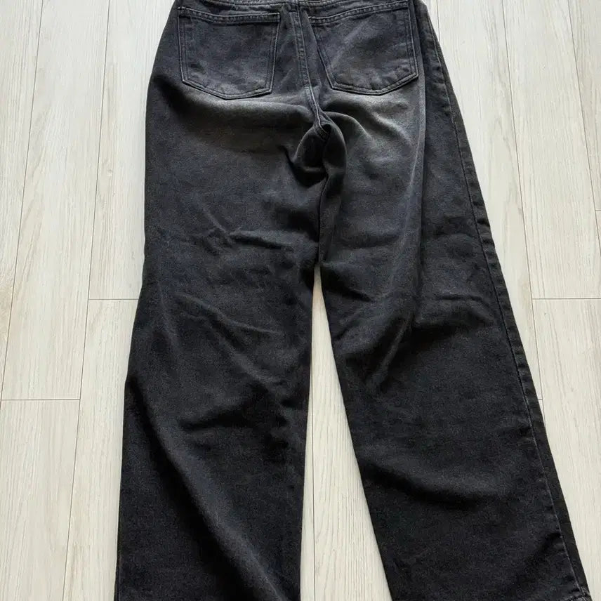 [BUNJANG] Blimfit Wide Denim Pants - Black XS / 블림핏 자체제작 와이드 데님 팬츠 / 흑청 XS