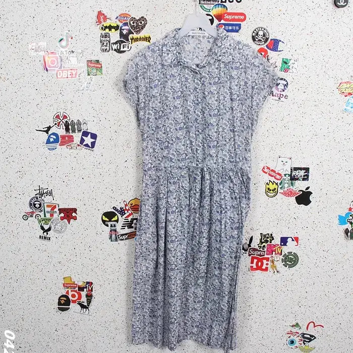 [BUNJANG] Blue Celeste Imported Flower Batwing Dress BL 35-13 / 여성40 / 블루셀레스트 수입 플라워 가오리원피스BL 35-13