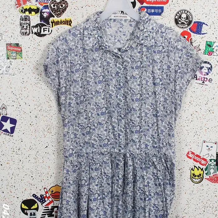 [BUNJANG] Blue Celeste Imported Flower Batwing Dress BL 35-13 / 여성40 / 블루셀레스트 수입 플라워 가오리원피스BL 35-13