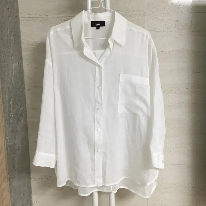 [BUNJANG] DKNY Linen Oversized Shirt XS / DKNY 22 오버핏 린넨 셔츠 XS