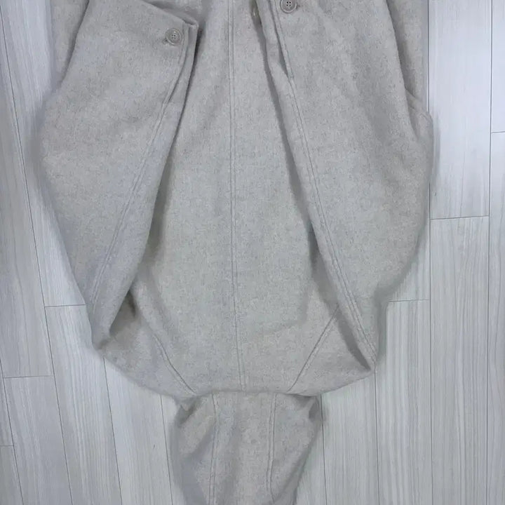 [BUNJANG] Type Service Hooded Half Coat Oatmeal / 타입서비스 후드 하프 코트 오트밀, 후디드