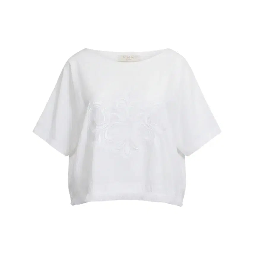 [BUNJANG] Topgirl Embroidered Blouse / 여성F/ 탑걸 자수 블라우스WT 20-173