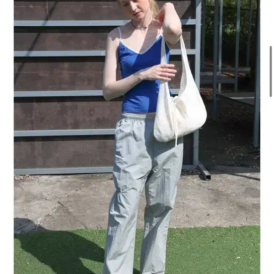 [BUNJANG] Poev Shirring Nylon Pants / poev 포에브 셔링 나일론 팬츠