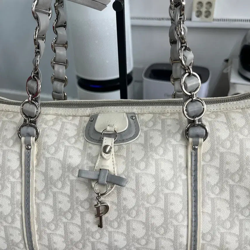[BUNJANG] Dior Oblique Heart Charm Boston Bag / 디올 오블리크 하트참 보스턴백