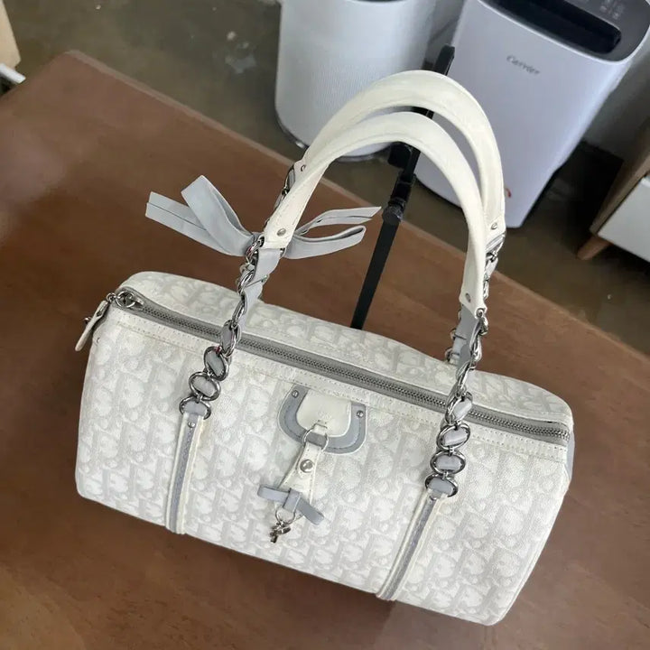 [BUNJANG] Dior Oblique Heart Charm Boston Bag / 디올 오블리크 하트참 보스턴백