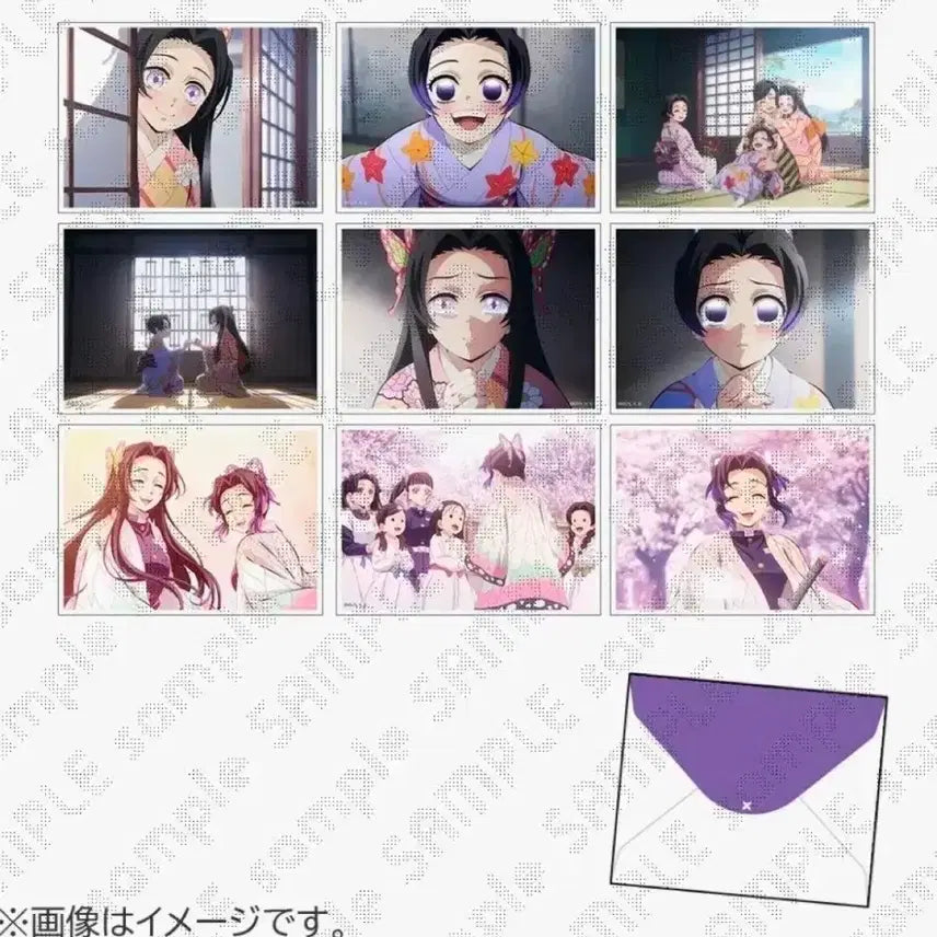 [BUNJANG] Demon Slayer Shinobu Kocho Commemorative Postcard and Bromide Set / 귀멸의칼날 코쵸우시노부 추억 엽서 브로마이드 미개봉 새상품