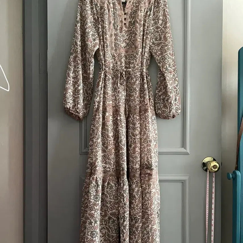 [BUNJANG] Thursday Island Border Mix Round Neck Dress (S Size) / 써스데이아일랜드 보더 믹스 라운드넥 원피스 s사이즈