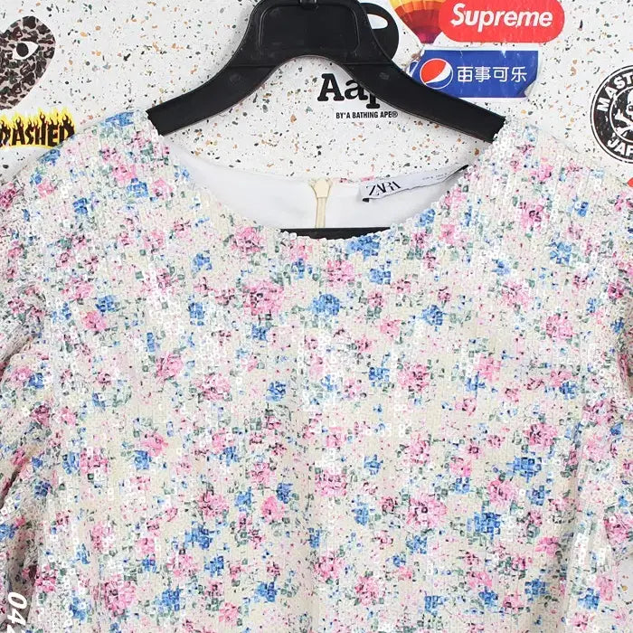 [BUNJANG] Zara Floral Crop Blouse (Women&