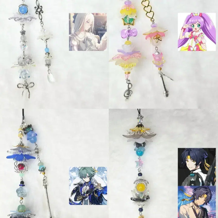 [BUNJANG] Custom Beaded Keychain / Bookmark Commission / 비즈 키링 / 책갈피 커미션