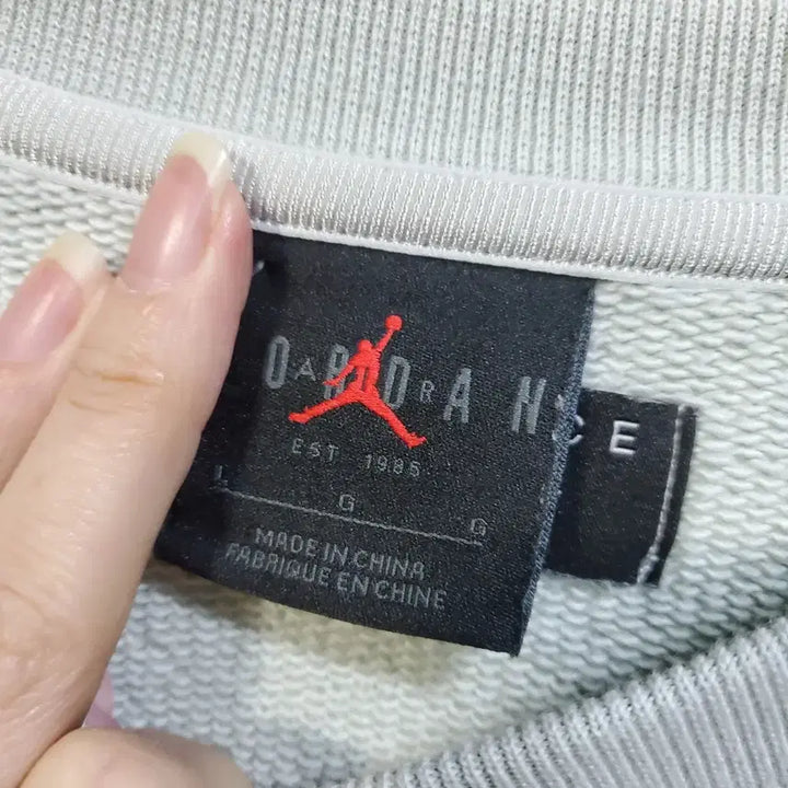 [BUNJANG] Jordan Air Jordan Sky Blue Sweatshirt L / 조던 AIR JORDAN 하늘색 맨투맨 티셔츠 L