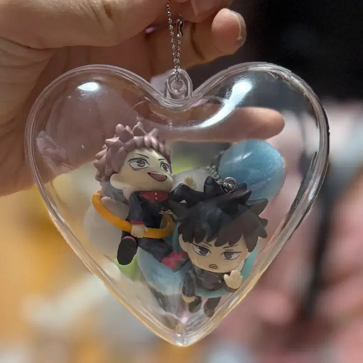 [BUNJANG] Jujutsu Kaisen Konnichiwa Figure Mascot Gacha Set (Includes Heart Case) / (하트케이스 증정!) 주술회전 곤니치와 피규어 마스코트 가챠 고죠