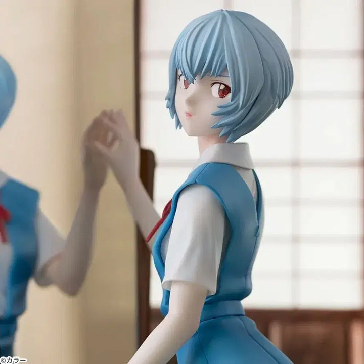 [BUNJANG] Sega Figureism Evangelion Rei Ayanami Figure / [미개봉]세가 에반게리온 피규어리즘 아야나미 레이 거울 교복 피규어