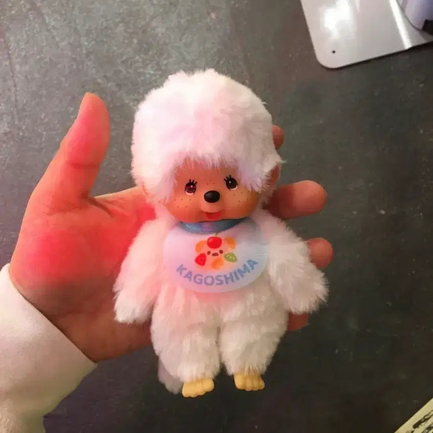 [BUNJANG] Monchhichi Kagoshima Limited Edition Keychain (White) / (할인중)[몬치치/레어] Monchhichi 키체인 가고시마 지역한정