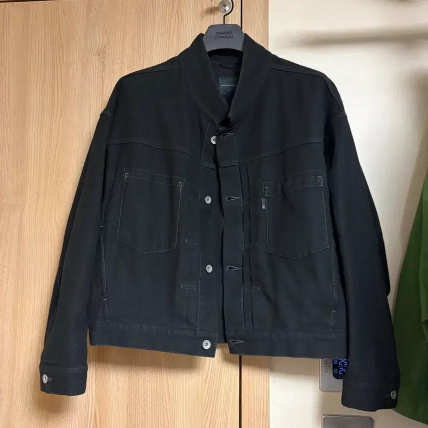 [BUNJANG] Moif Trucker Blouson Black Size 2 / 모이프 트러커 블루종 2사이즈 블랙