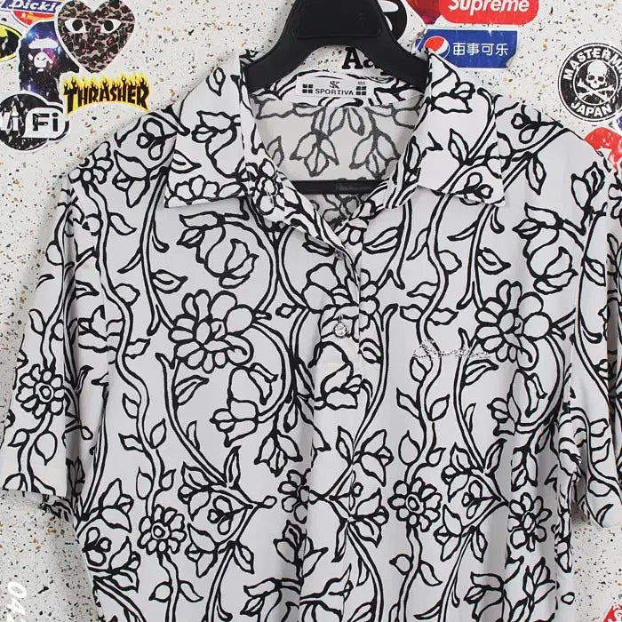 [BUNJANG] Sportiva Pattern Short Sleeve T-shirt / 여성100/ 스포르티바 시원 후들 패턴 반팔티WT