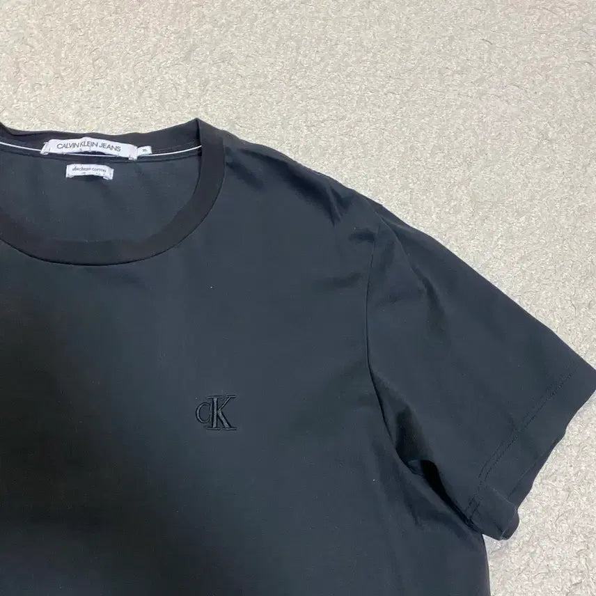 [BUNJANG] Calvin Klein Black CK Logo T-Shirt XL / 캘빈클라인 블랙 CK 로고 반팔 티셔츠 xl